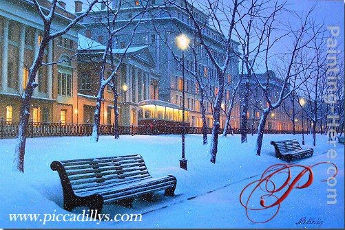 Alexei Butirskiy Boulevard At Midnight